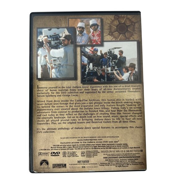 The Adventures Of Indiana Jones Complete Movie Collection Full Screen DVD - Picture 15 of 16